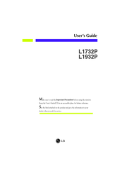 LG L1732P-SF User Manual