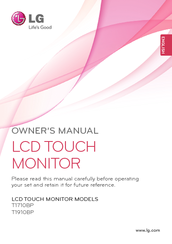 LG T1910BP Owner's Manual