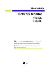 LG Flatron N1742L User Manual