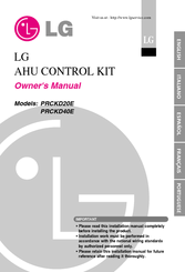 LG PRCKD20E Owner's Manual