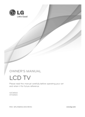 LG 47CM565 Owner's Manual