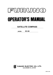 Furuno SC-60 Operator's Manual