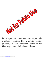 Gateway Solo 2150 User Manual