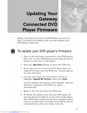 Gateway ADC-220 Firmware Update Manual