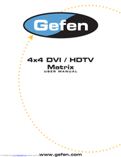 Gefen DVI-444 User Manual