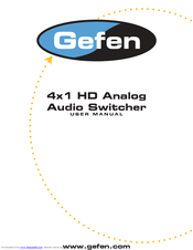 Gefen HD-441AA User Manual