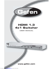 Gefen HDMI 1.3 User Manual
