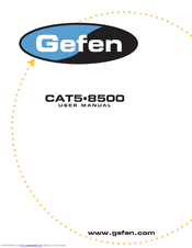 Gefen ex tend it CAT5 8500 series User Manual