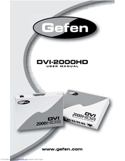Gefen DVI-2000HD User Manual