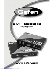 Gefen EXT-DVI-3000HD User Manual