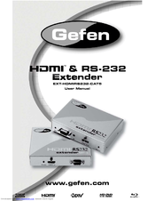 Gefen EXT-HDMIRS232-CAT5 User Manual