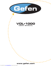 Gefen VDL-1000 User Manual