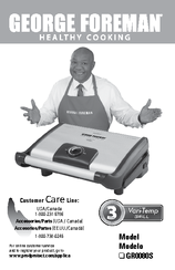 George Foreman GR0080S Use And Care Book Manual