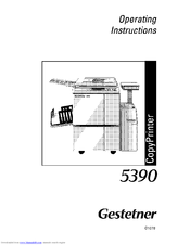 Gestetner 5390 Operating Instructions Manual