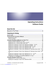 Gestetner CL7300 Software Manual