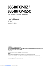 Gigabyte 8S648FXP-RZ-C User Manual