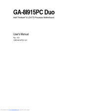 Gigabyte GA-8I915PC Duo User Manual