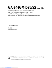 Gigabyte GA-946GM-S2 User Manual