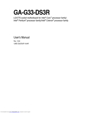 Gigabyte GA-G33-DS3R User Manual