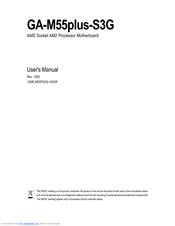 Gigabyte GA-M55plus-S3G User Manual
