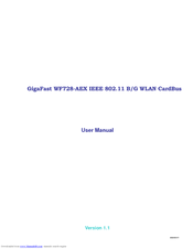 Gigafast WF728-AEX User Manual