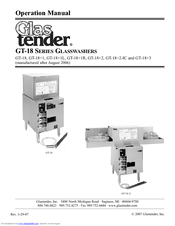 Glastender GT-18+3 Operation Manual