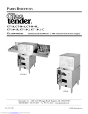 Glastender GT-18+2-IC Parts List