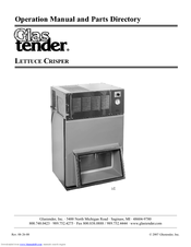 Glastender R22 LC Operation Manual