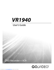 GoVideo VR1940 User Manual