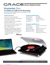 Grace Vinylwriter Pico Specifications
