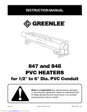 Greenlee 848 Manuals | ManualsLib