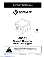 Greenlee 03561 Instruction Manual
