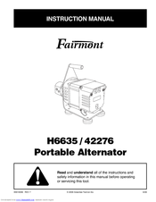 Fairmont 42276 Instruction Manual