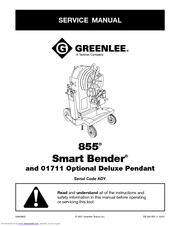 Greenlee 855 Smart Bender Service Manual
