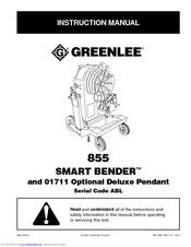 Greenlee 855 Smart Bender Instruction Manual