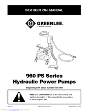Greenlee 960-PS Instruction Manual