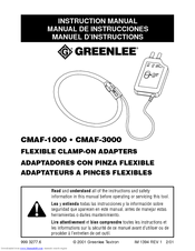 Greenlee CMAF-1000 Instruction Manual