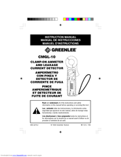 Greenlee CMGL-10 Instruction Manual