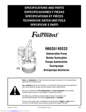 Greenlee Fairmont 49333 Specifications And Parts List