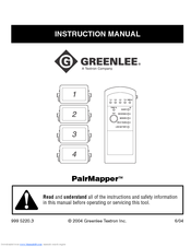 Greenlee PairMapper Instruction Manual