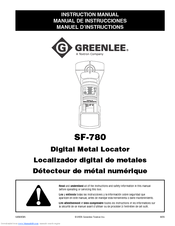 Greenlee SF-780 Instruction Manual