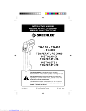 Greenlee TG-100 Instruction Manual