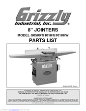 Grizzly G0500 Parts List