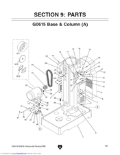 Grizzly G0616 Parts List