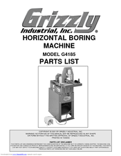 Grizzly G4185 Parts List