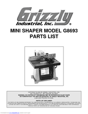 Grizzly G8693 Parts List