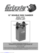 Grizzly G8793 Parts List