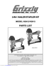 Grizzly H2913 Parts List