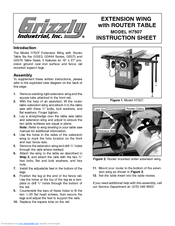 Grizzly H7507 Instruction Sheet