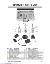 Grizzly H8124 Parts List